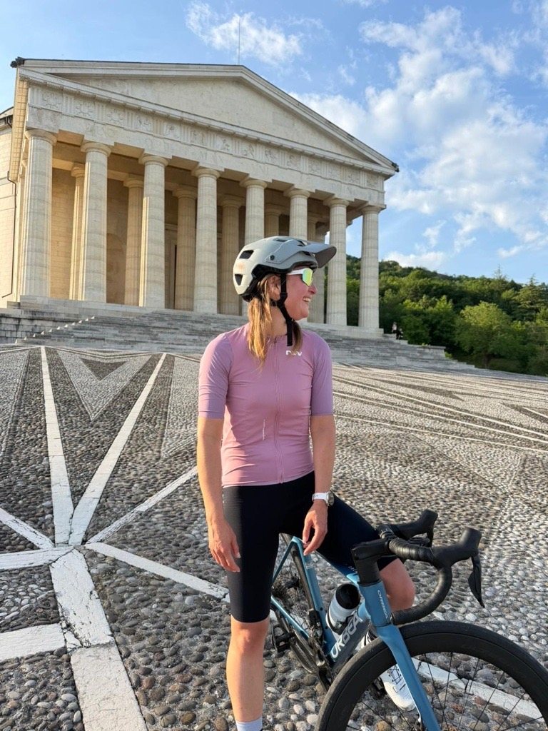 Nadine mit Rennrad